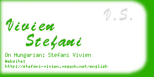 vivien stefani business card